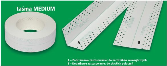 TAŚMA MEDIUM 20mb zielona